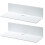 Washranp acrylic floating shelves wall-mounted 2 pcs 1