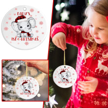 Chicken elephant Christmas tree ornament, 1 piece