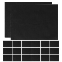 100Pièces Protège-Carpettes Jetables Non- Noir