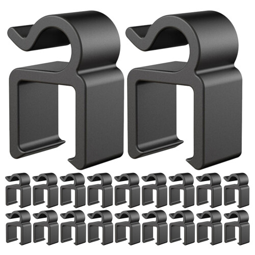 60Pcs Plastic Microphone Cable Clips with Silicone Grip for Mic Stand