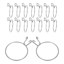 16Pcs Durable Stainless Steel Bird Cage Water Bottle Hangers Silver