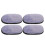 4Pcs Reusable Car Wash Gloves in Grey - Deep Clean Microfiber Mitts 1