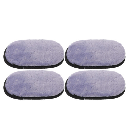 4Pcs Reusable Car Wash Gloves in Grey - Deep Clean Microfiber Mitts