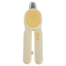LED Pet Nail Trimmer with Safety Guard for Cats and Dogs Yellow