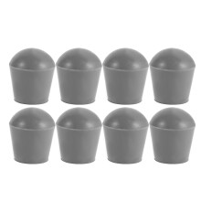 8Pcs Anti-Skid Rubber Crutch Bottoms Sky-Blue Walking Stick Foot Pads