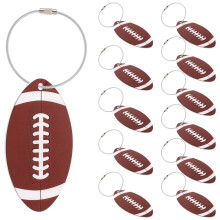12PiĂšces Ătiquettes De Football En CafĂ© Pour Valises