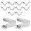 12Pcs Durable Silver Crutch Snap Clips for Secure Cane Connection 1