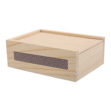 Sliding Lid Wooden Match Box Durable Match Holder for Home Use