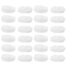 50Pcs Soft White Bunny Ears for Crafting Hair Clips Headband Making