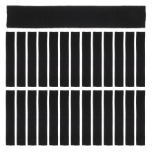 50Pcs Fireproof Incense Burner Mats Black Fiberglass Ash Catcher Pads