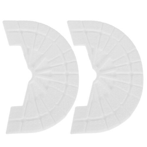 1Paar Sportieve Rubber Wit Antislip Hielpads