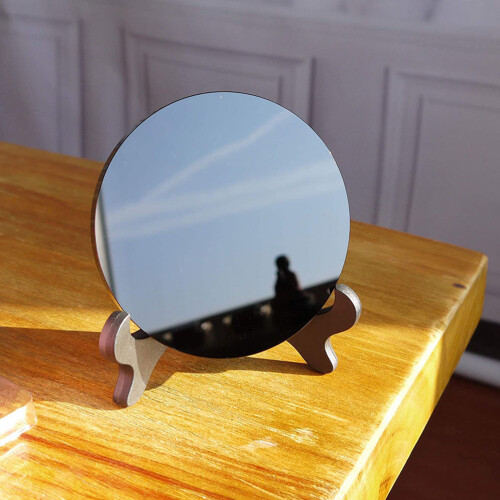 Obsidian Scrying Mirror 8cm Black Decorative Mirror 1