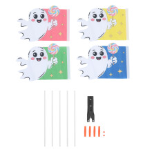 1Set Multi-Color Bike Safety Flag with Pole High Visibility Warning