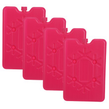 4Pcs Reusable Rosy Pe Ice Packs for Food Cooling Portable Cooler Use