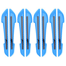 8Pcs Blue Weatherproof Reflective Rearview Mirror Safety Car Stickers