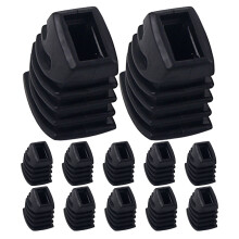 12Pcs Durable Black Rubber Feet for Drum Kit Stands Floor Protection
