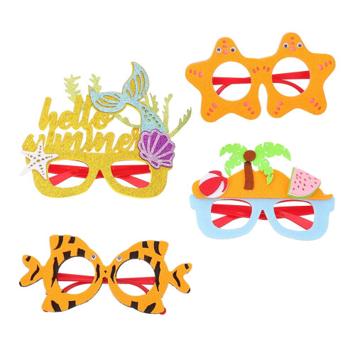 Hawaiianska partyglasögonbågar – 4-pack 1