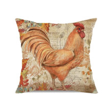 Jesienne poszewki na poduszki w stylu vintage, rustykalne, 18x18 cali
