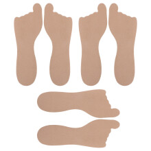3Pairs Anti-Skid Cushion Insoles for High Heels Beige Soft Inserts