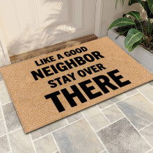 Welcome Door Mat Outdoor Non-Slip Rubber Back 18x30 Inch