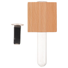 Cylindrical Wood Glass Car Vent Vase Clip for Flower Arrangement