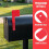 Red Acrylic Mailbox Flag Replacement for Home Wall Mount Accessory 4