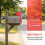 Red Acrylic Mailbox Flag Replacement for Home Wall Mount Accessory 5