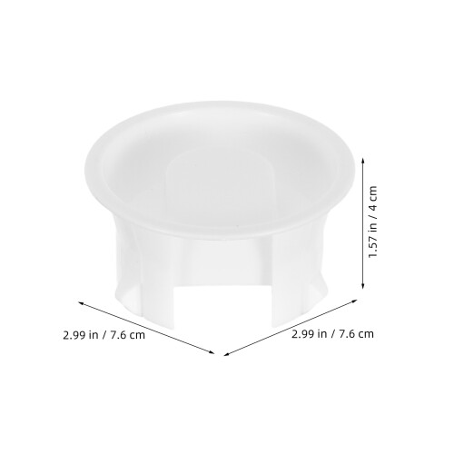 3Pcs White Plastic Water Jug Lids - Reusable Pitcher Caps for Home Use 1