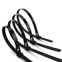 100 Pack 12 Inch Heavy Duty Black Nylon Reusable Cable Zip Ties with Slipknot Design for Indoor and Outdoor Use