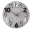 12-inch Modern Grey Wall Clock with Silent Movement 1