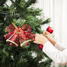Dobbelt klokke juletræsvedhæng ornament
