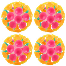 4Pcs Tpr Sticky Suction Cup Balls Kids Indoor Tossing Sensory Play Toy