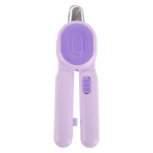 Kat En Hond Nagelknipper LED Licht Ergonomisch Antislip Paars