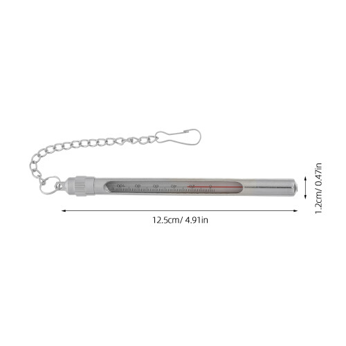 Weatherproof Silver Fishing Thermometer Precise Water Temperature 1