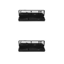 2Pcs Durable ABS Darts Organizer Box Black Travel Case for Steel Tips