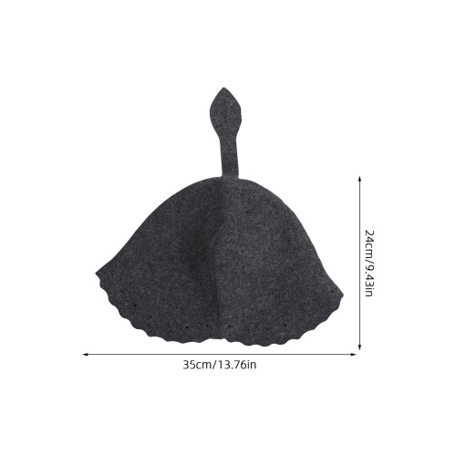 2Pièces Bonnet Feutré Sauna Pour Hammam Salé 1