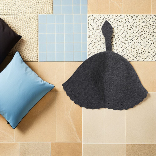 2Pièces Bonnet Feutré Sauna Pour Hammam Salé 2