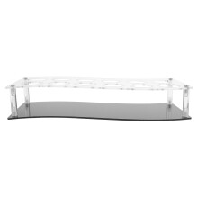 Clear View Black Acrylic Wine Glass Tray for Party Bar Use