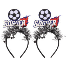 2Pcs Multicolor Football Cheering Headbands Kids Soccer Party Supplies