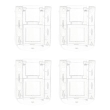4Pcs Acrylic Mini Hinge Hasp Transparent No Drill Lock for Jewelry Box