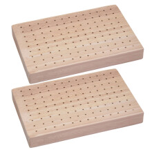 2Pcs Wooden Fruit Picks Holder for Daily Food Display Use