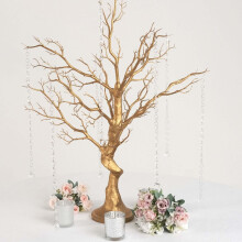 Manzanita Centerpiece Tree with 8 Crystal Chains