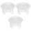 3Pcs White Plastic Water Jug Lids - Reusable Pitcher Caps for Home Use 1