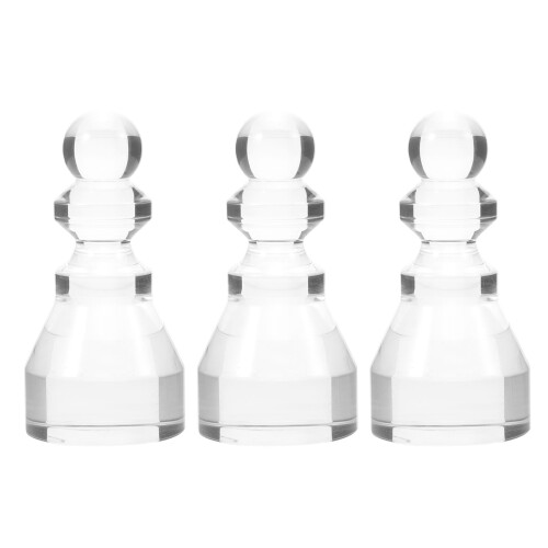 3Pcs Clear Acrylic Roulette Marker Chips for Board Game Use