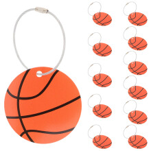 12Pcs Basketball Luggage Tags Acrylic Chocolate Bag Accessories