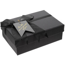 Hochzeitsgeschenkbox aus Papier mit Schleife (1 Stück)