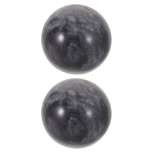 2Pcs Dark Brown Jade Hand Exercise Balls for Finger Dexterity Training
