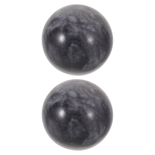 2Pcs Dark Brown Jade Hand Exercise Balls for Finger Dexterity Training