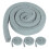 4Pcs Grey Fabric Bed Gap Filler for Dorms - Flexible 1