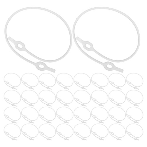 50Pcs Transparent Silicone Hanger Clips Space-Saving Closet Organizer